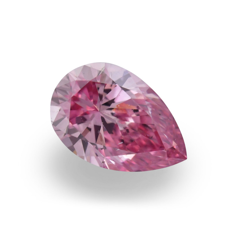 0.15 carat, Fancy Intense Purplish Pink Diamond, 4PP, Pear Shape, SI1