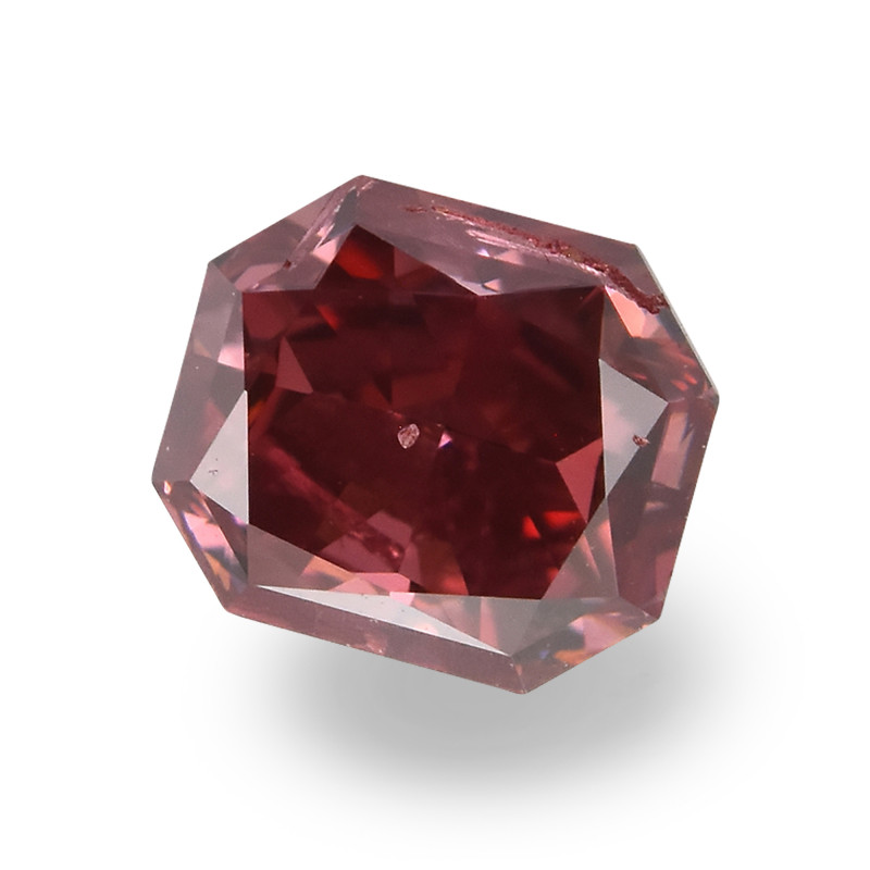 0.27 carat, Fancy Red Diamond, Radiant Shape, (I1) Clarity, GIA, SKU 413558