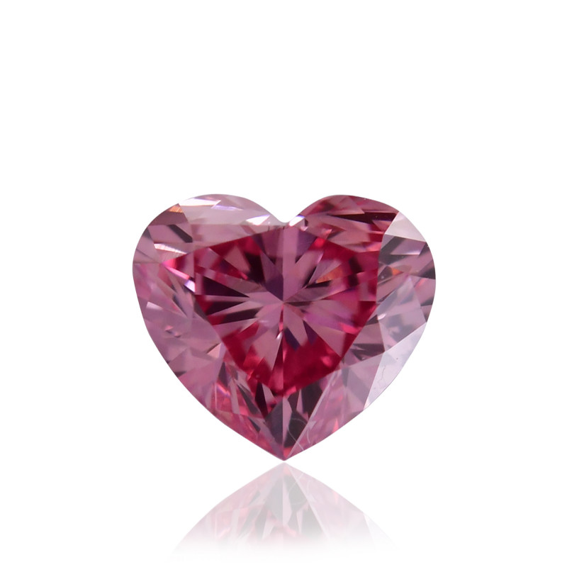 0.18 carat, Fancy Intense Purplish Pink Diamond, 4PP, Heart Shape, VS2