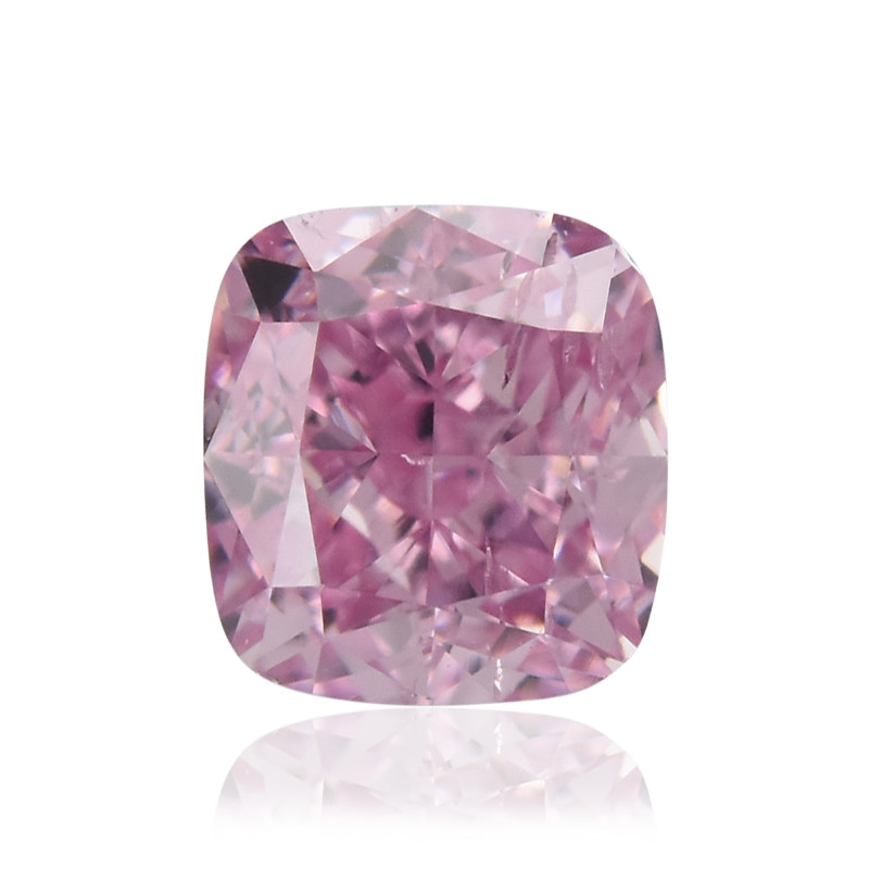 0.25 carat, Fancy Intense Purplish Pink Diamond, Cushion Shape, SI2 ...
