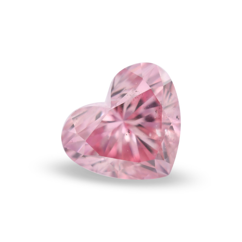 0.17 carat, Fancy Intense Pink Diamond, 4P, Heart Shape, SI2 Clarity ...