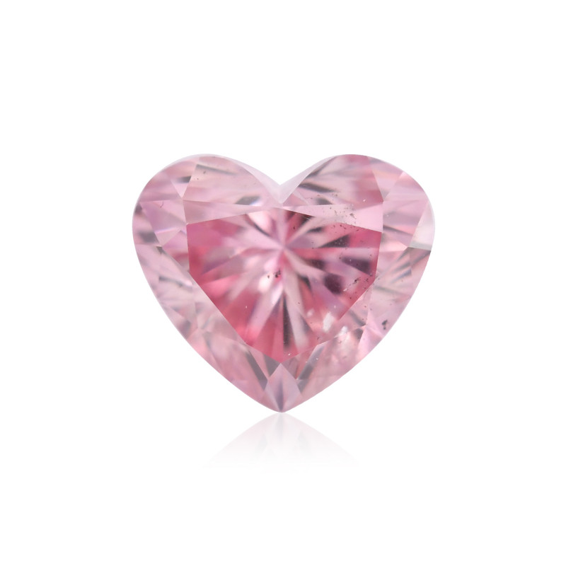 0.17 carat, Fancy Intense Pink Diamond, 4P, Heart Shape, SI2 Clarity ...