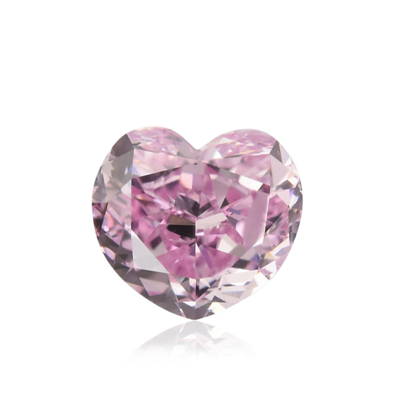 0.27 carat, Fancy Intense Purple Pink Diamond, Heart Shape, VS2 Clarity ...