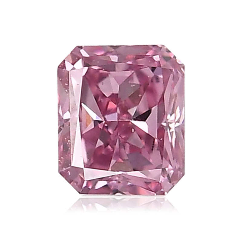 0.18 carat, Fancy Intense Purplish Pink Diamond, 4PP, Radiant Shape