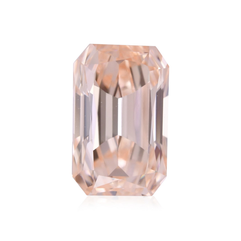 0.91 carat, Fancy Intense Pinkish Orange Diamond, Radiant Shape, VVS1 ...