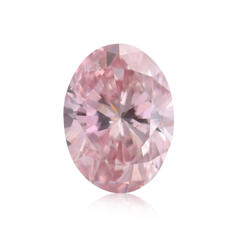 0.20 carat, Fancy Intense Pink Diamond, 6P, Oval Shape, SI1 Clarity ...