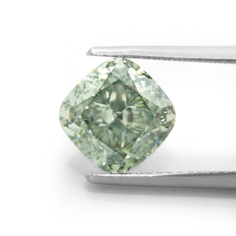 4.01 carat, Chameleon Diamond, Cushion Shape, VS2 Clarity, GIA, SKU 116962