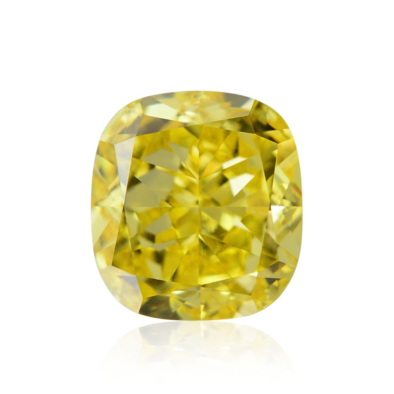 cushion yellow diamond