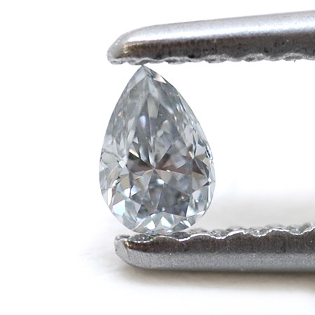 0.12 carat, Fancy Grayish Blue Diamond, Pear Shape, VS2 Clarity 