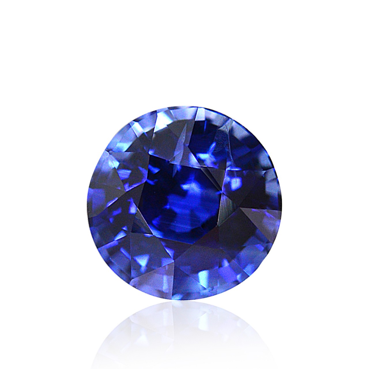 0.59 carat, Blue, Sri Lankan Sapphire, Round Shape, SKU 237875