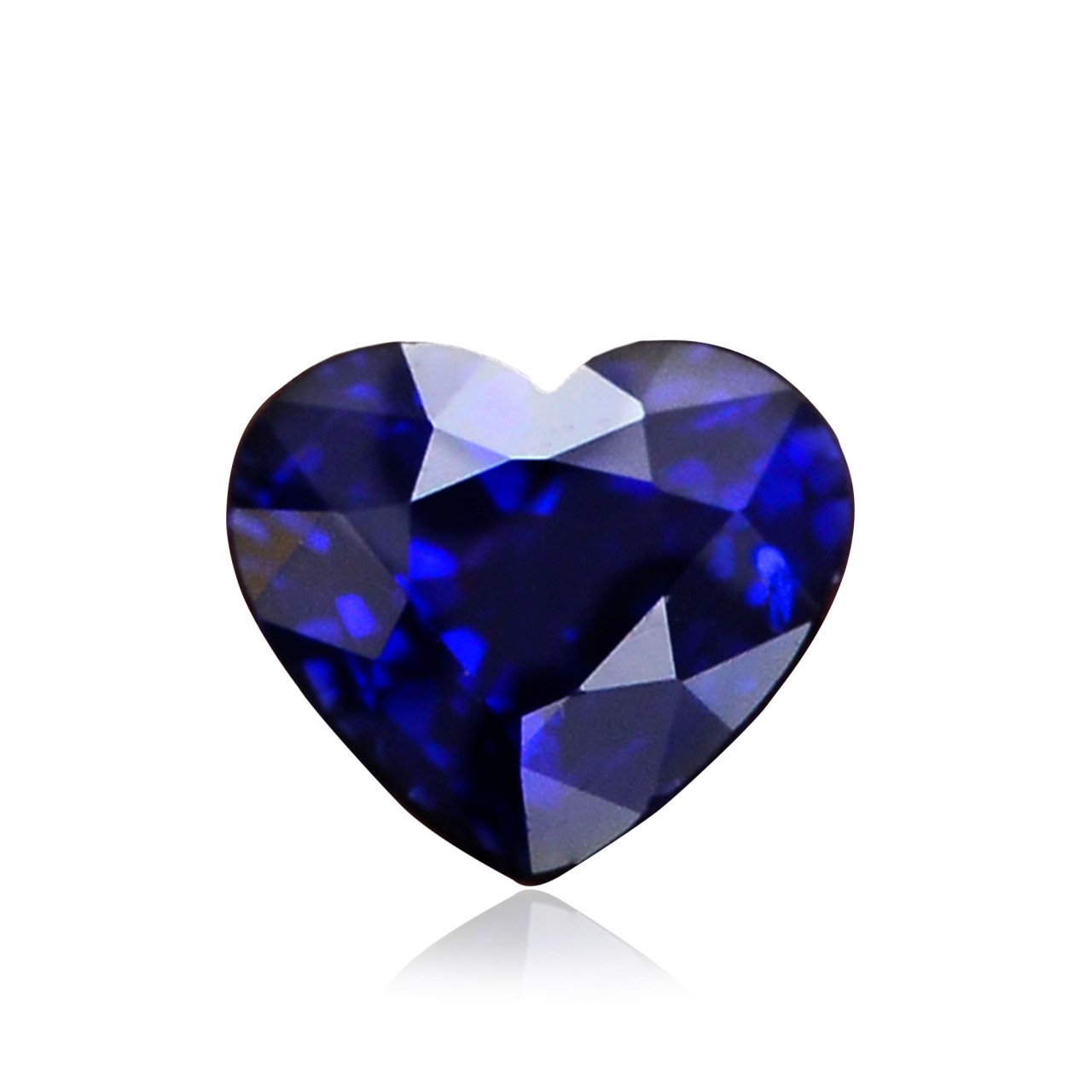 0.87 carat, Blue, Sri Lankan Sapphire, Heart Shape, SKU 282351