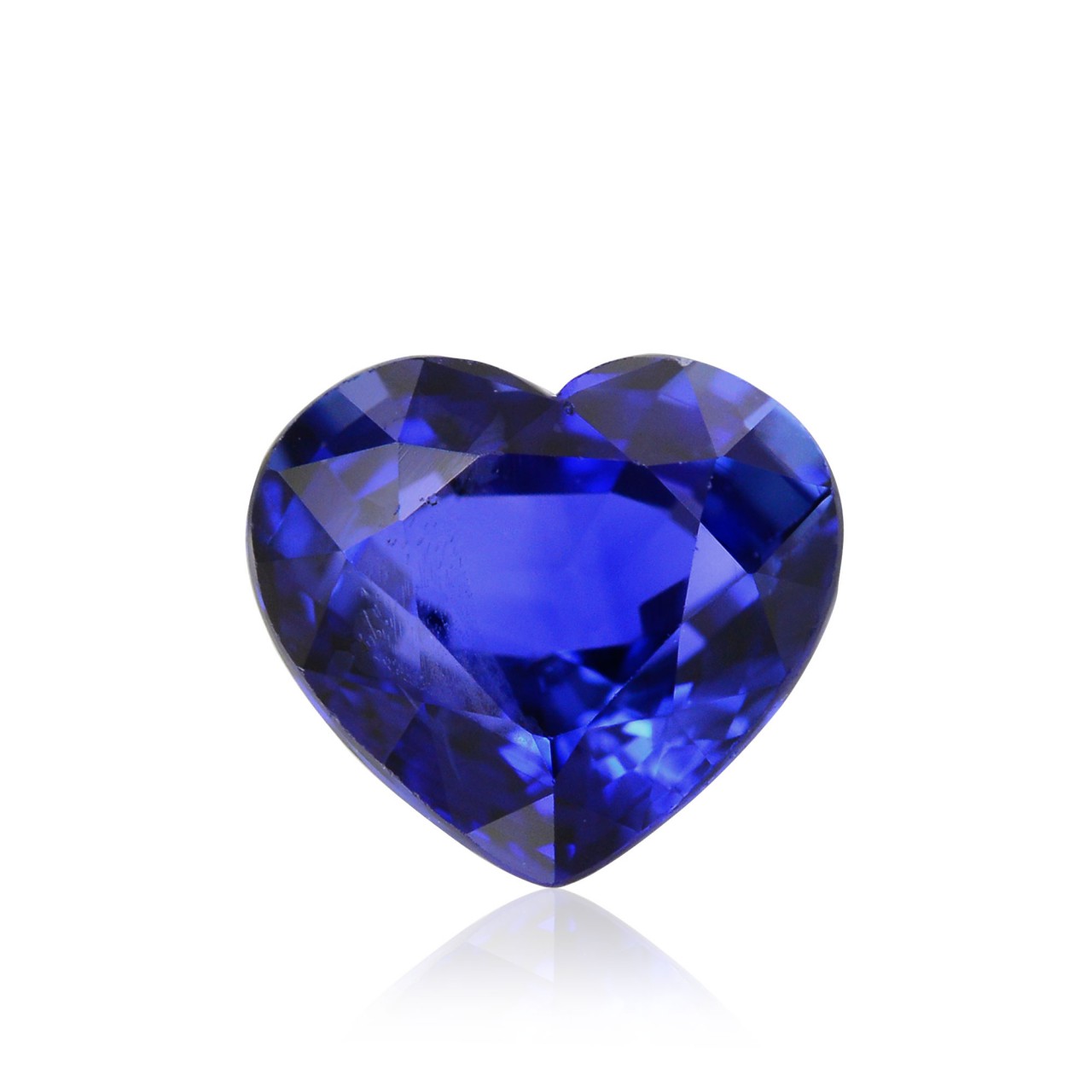 085 Carat Blue Sri Lankan Sapphire Heart Shape Sku 282354