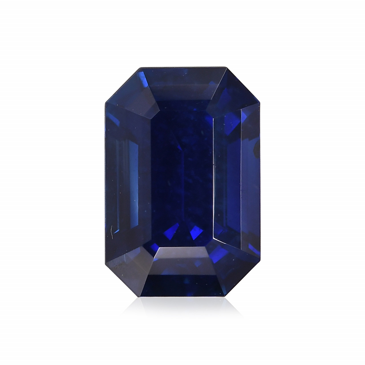 4.05 carat, Blue, Madagascar Sapphire, Emerald Shape, No evidence of ...