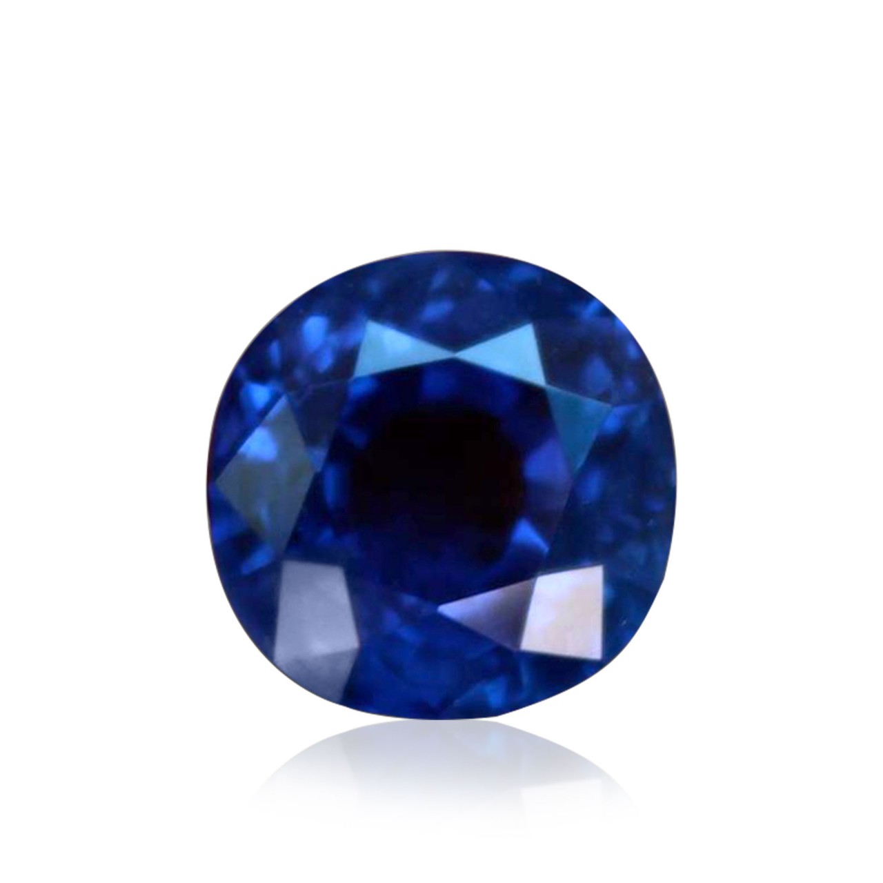 6.92 carat, Blue, Sri Lankan Sapphire, Round Shape, No evidence of heat ...