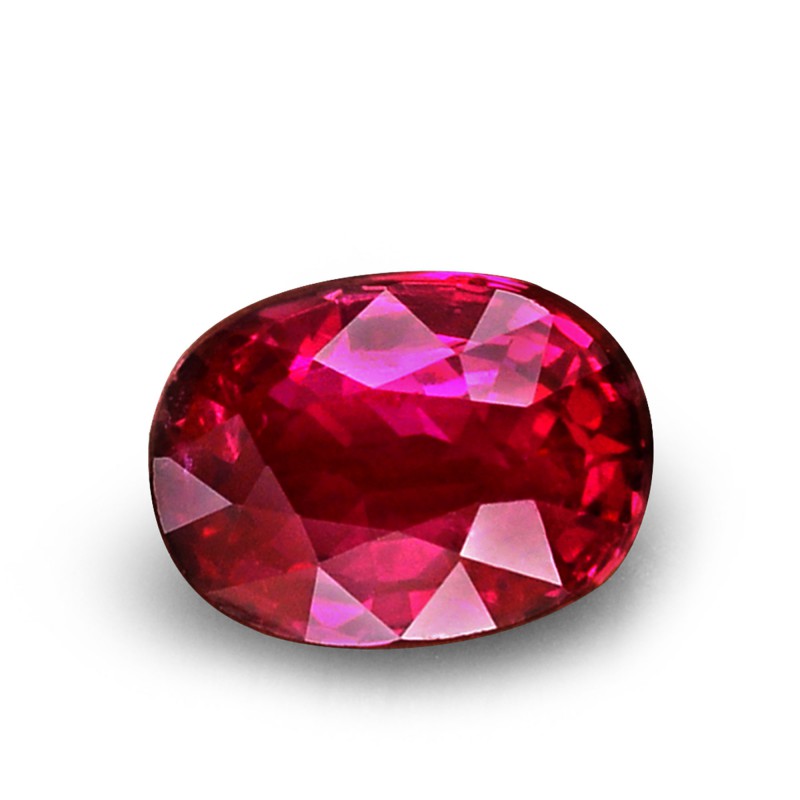 1.52 carat, Red, MOZAMBIQUE Ruby, Oval Shape, No evidence of heat ...