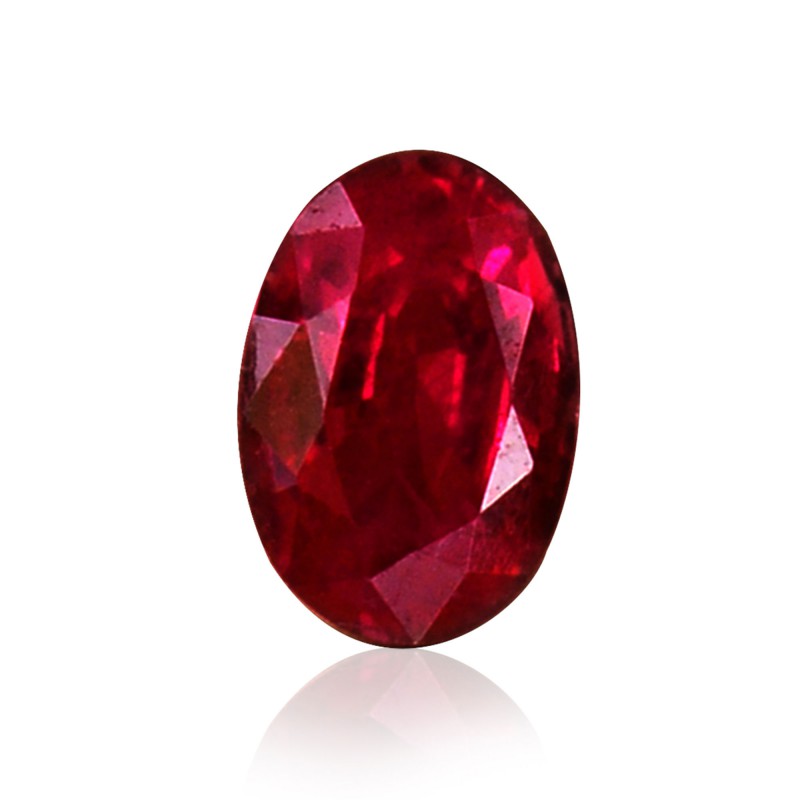 0.48 carat, Red, Ruby, Oval Shape, SKU 225467