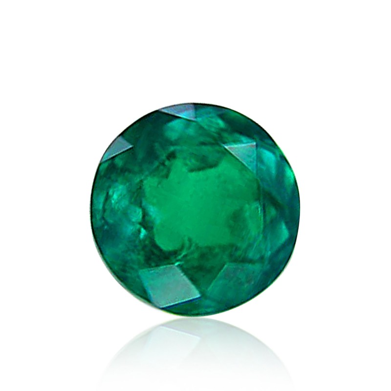 1.57 carat, Green, COLOMBIAN Emerald, Round Shape, SKU 259720
