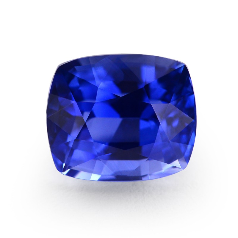 2.11 carat, Cornflower, Madagascar Sapphire, Cushion Shape, No evidence ...