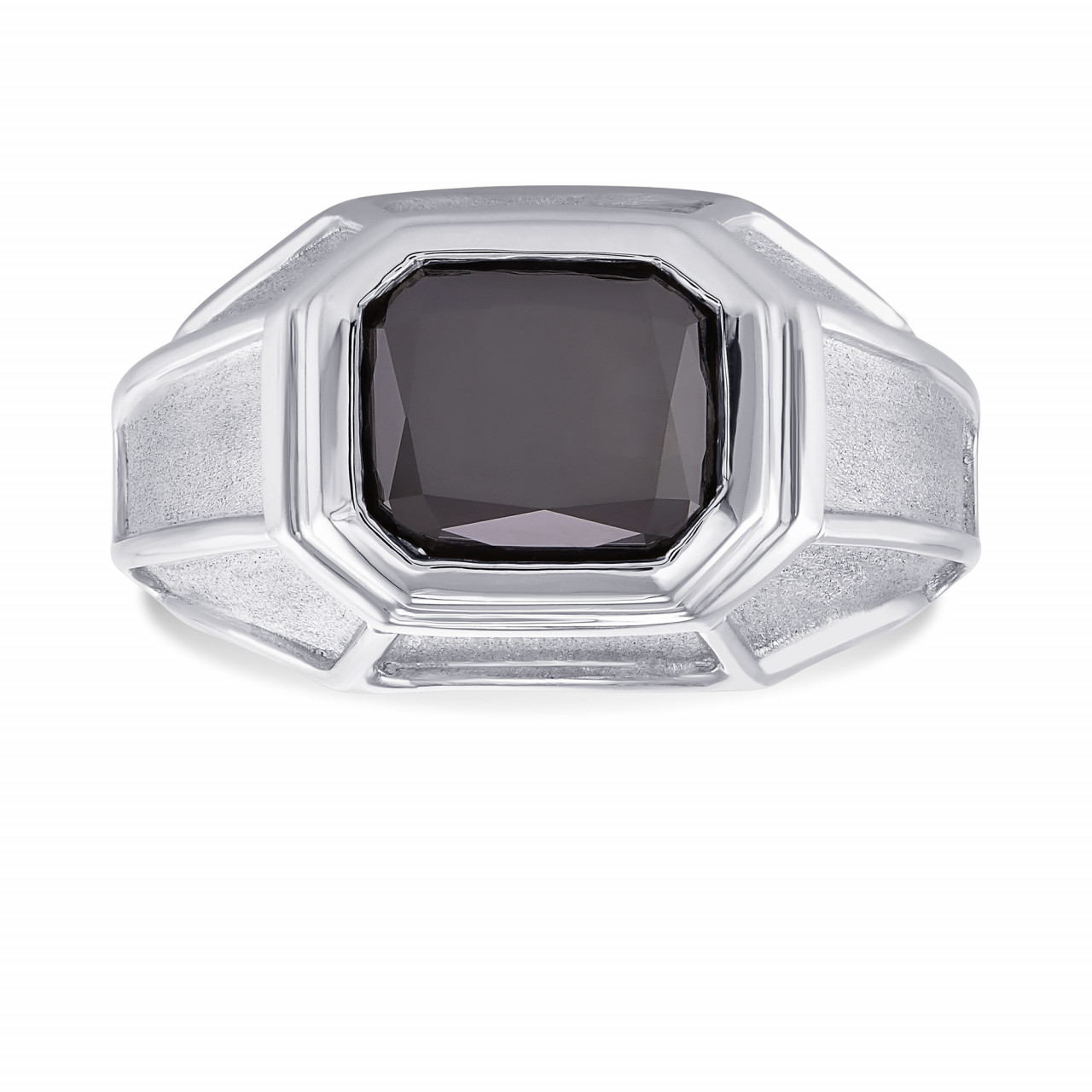 platinum mens ring with diamond