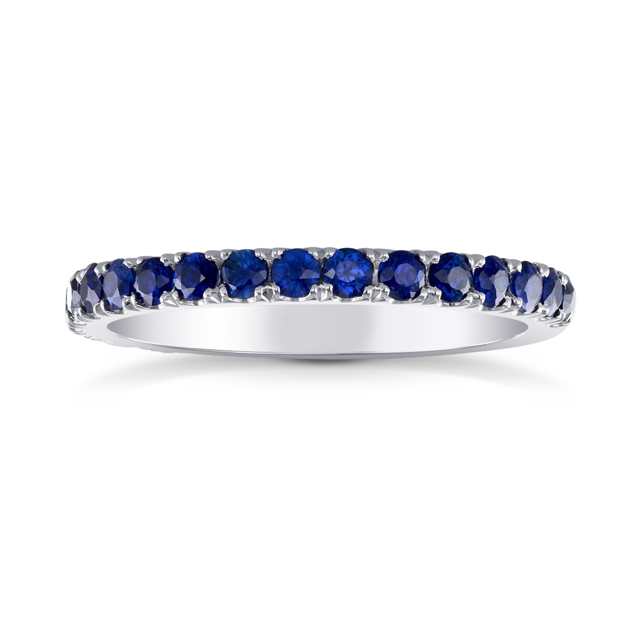 Sapphire Half-Eternity Band Ring, SKU 26891R (0.60Ct TW)
