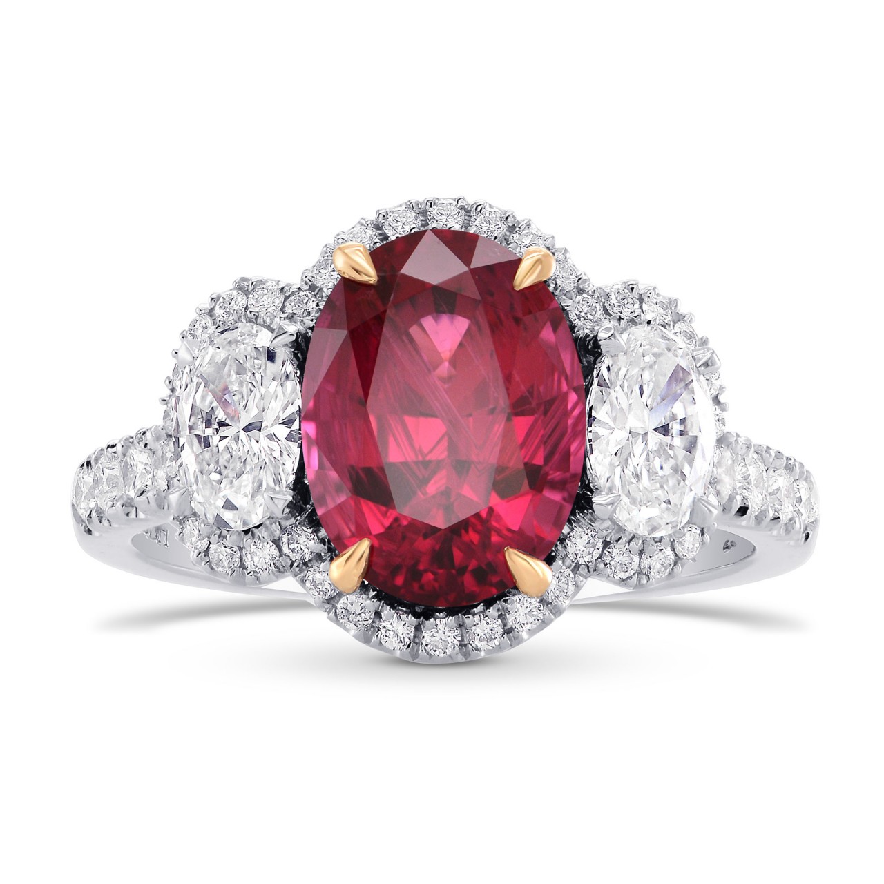 Rubellite & Diamond Engagement Ring, SKU 269325 (3.24Ct TW)