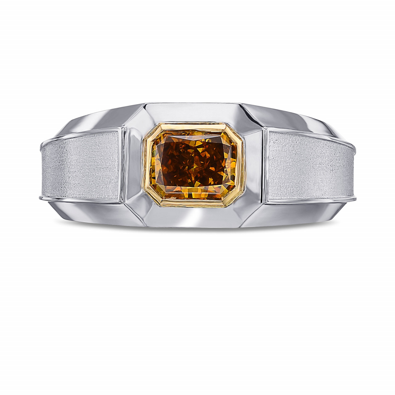 mens brown diamond rings