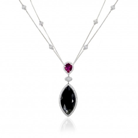 black diamond jewelry necklace