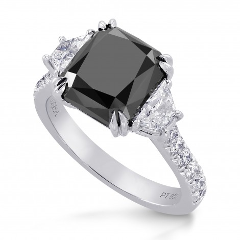 Natural unheated Fancy Black Diamond Engagement Ring, SKU 221969 (6 ...