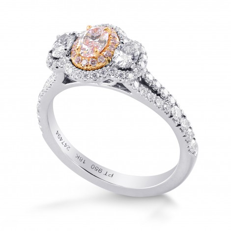 Argyle Light Pink Oval Diamond Halo Ring, SKU 247494 (1.00Ct TW)