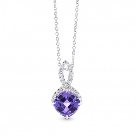 Tanzanite & Diamond Drop Pendant, SKU 27716R (2.12Ct TW)