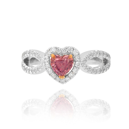 Fancy Deep Brownish Orangy Pink Diamond Engagement Ring, ARTIKELNUMMER 73868 (0,91 Karat TW)