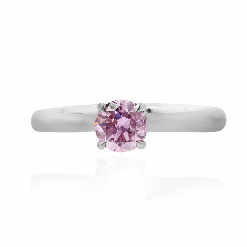 0.54Ct Fancy Intense Purplish Pink Solitaire Ring, SKU 111273 (0.54Ct)