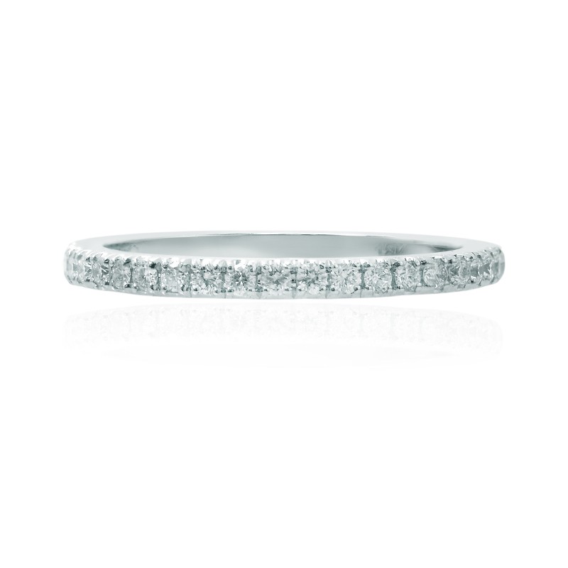 Open Pave Half Eternity Diamond Wedding Band Ring, ARTIKELNUMMER 116063 (0,25 Karat TW)