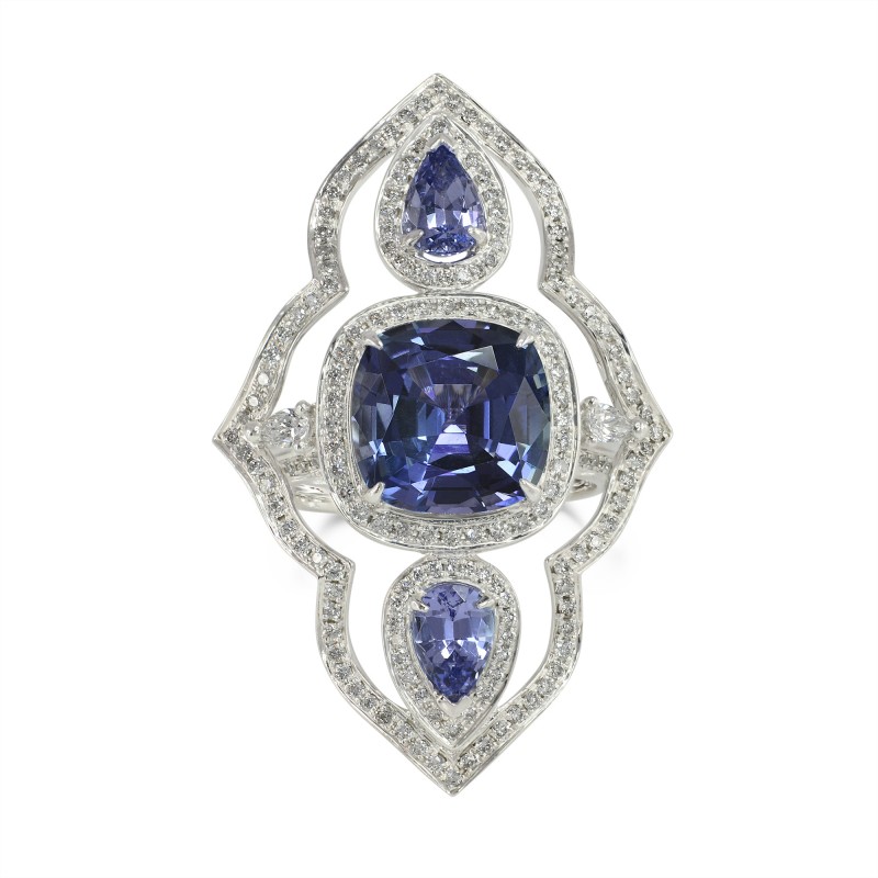 Tanzanite and Diamond Dress Ring, SKU 129930 (6.33Ct TW)