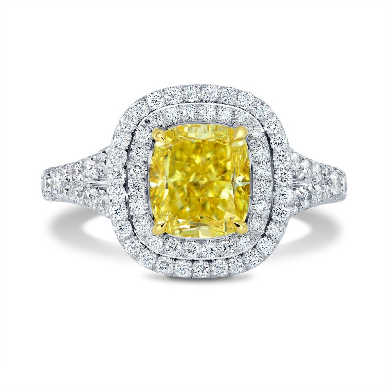 Fancy Intense Yellow Diamond Halo Ring, ARTIKELNUMMER 143173 (2,78 Karat TW)