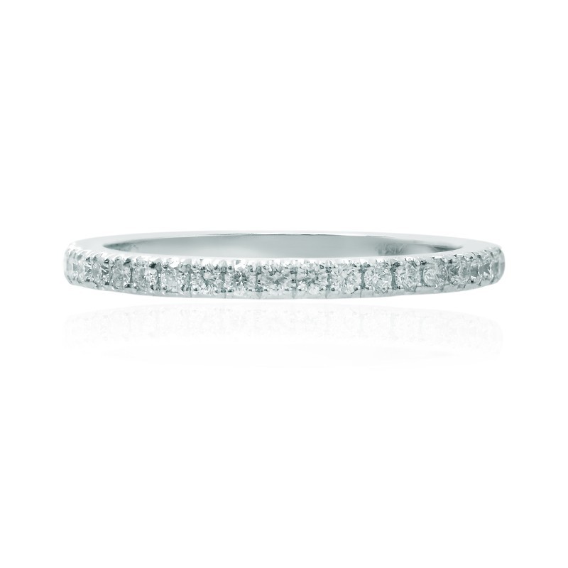 Open Pave Diamond Half Eternity Ring, SKU 148066 (0.27Ct TW)