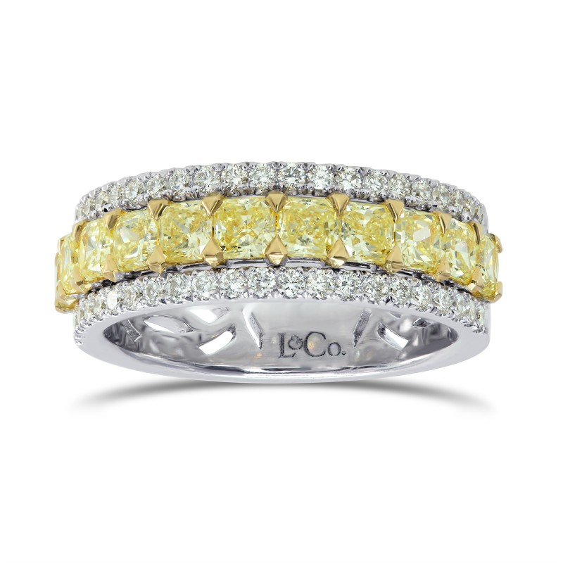 Fancy Yellow Diamond Band Ring, SKU 154791 (1.91Ct TW)