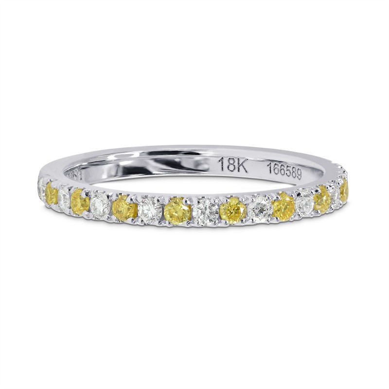 Half Eternity Fancy Vivid Yellow & White Diamond Ring, ARTIKELNUMMER 166589 (0,35 Karat TW)