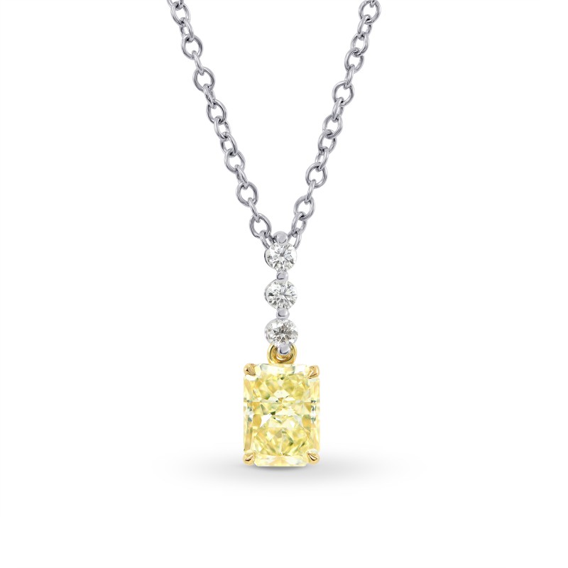 Fancy Light Yellow Radiant Diamond Drop Pendant, ARTIKELNUMMER 175872 (1,28 Karat TW)