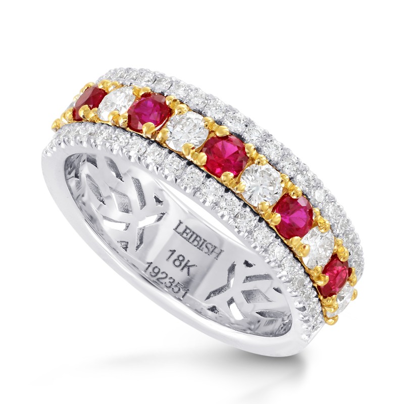 Ruby & Diamond Band ring, SKU 192351 (1.21Ct TW)