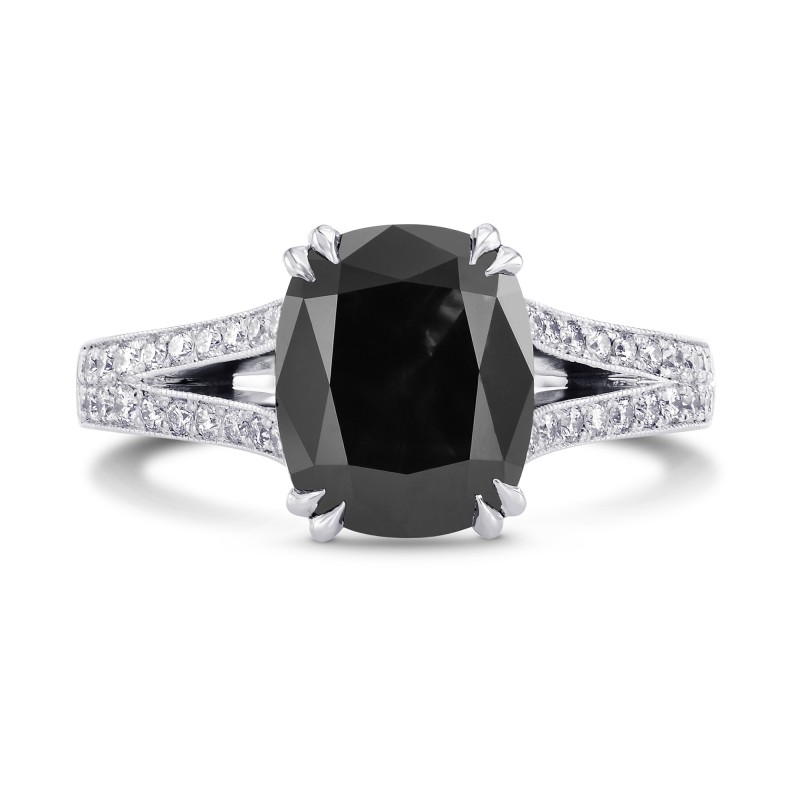 natural fancy black diamond engagement rings