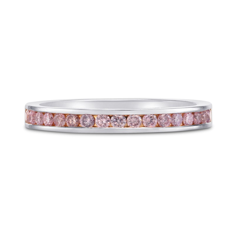 Pink Diamond Channel-set Wedding Band Ring, SKU 255080 (0.43Ct TW)