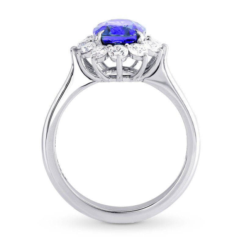 Royal Vivid Blue Sapphire & Diamond (Diana) Ring, SKU 27636R (3.10Ct TW)