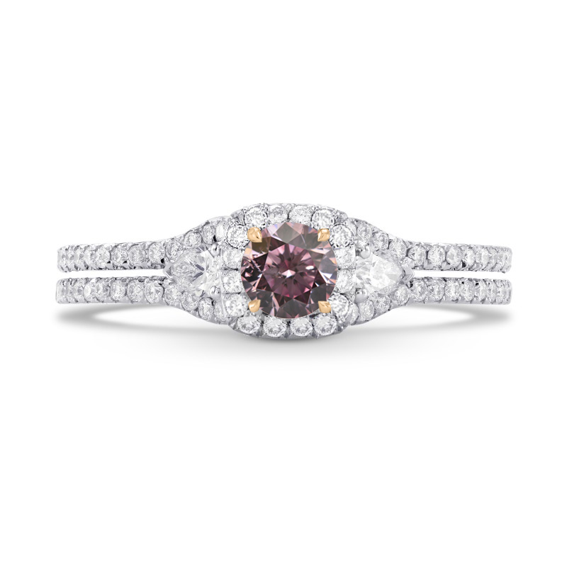 Fancy Purplish Pink Diamond Ring, SKU 281430 (0.67Ct TW)