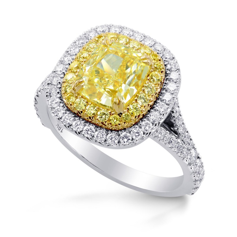 Кольцо с бриллиантом фенси колор. Кушон кольцо Graff. Graff Yellow Diamond Ring.