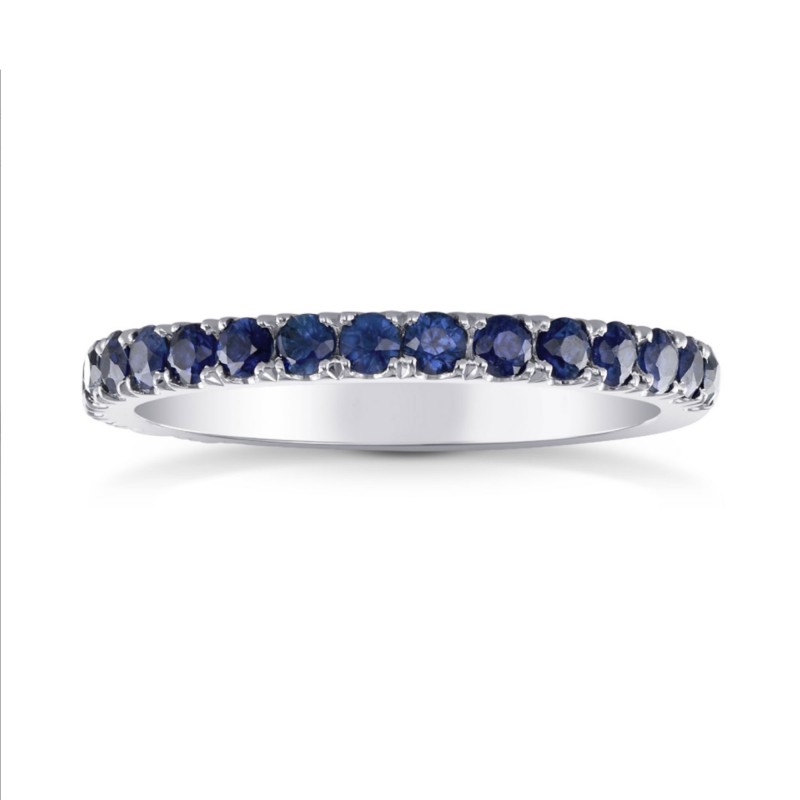 Sapphire Half-Eternity Band Ring, SKU 299530 (0.59Ct TW)