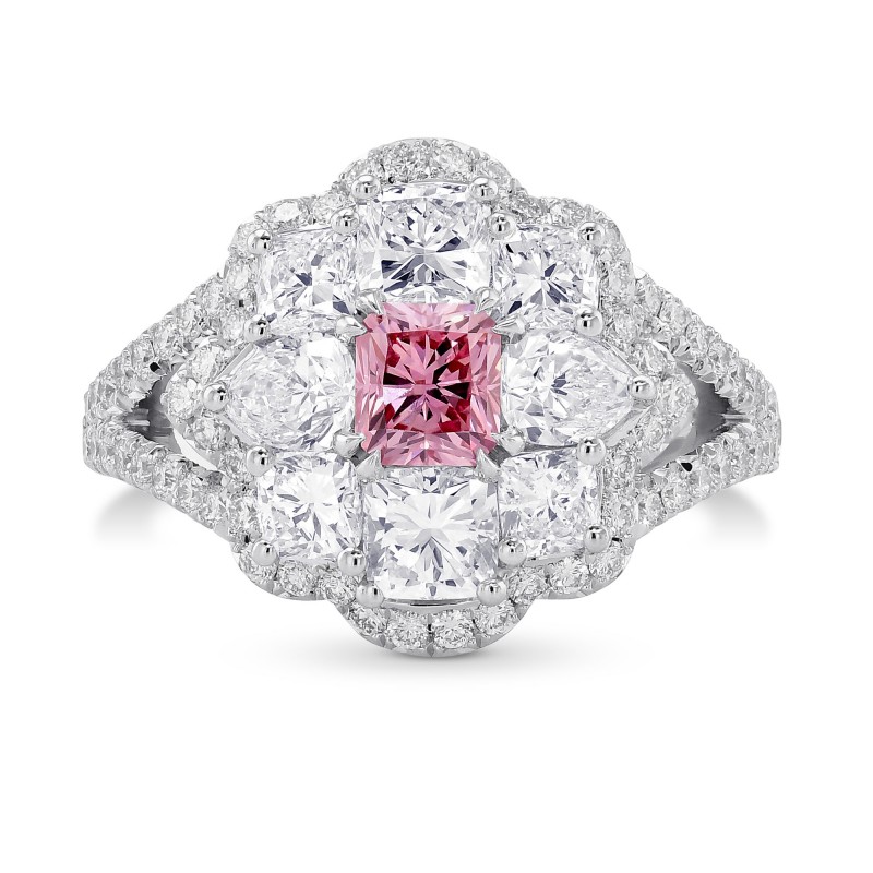 Extraordinary Fancy Intense Pink Radiant Diamond Dress Ring, SKU 371912 ...