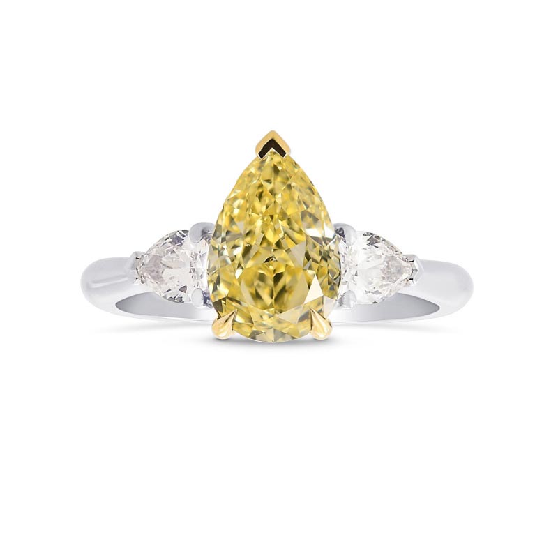 Engagement 3 Stone Pear & Wedding Ring Setting, SKU 40397WS