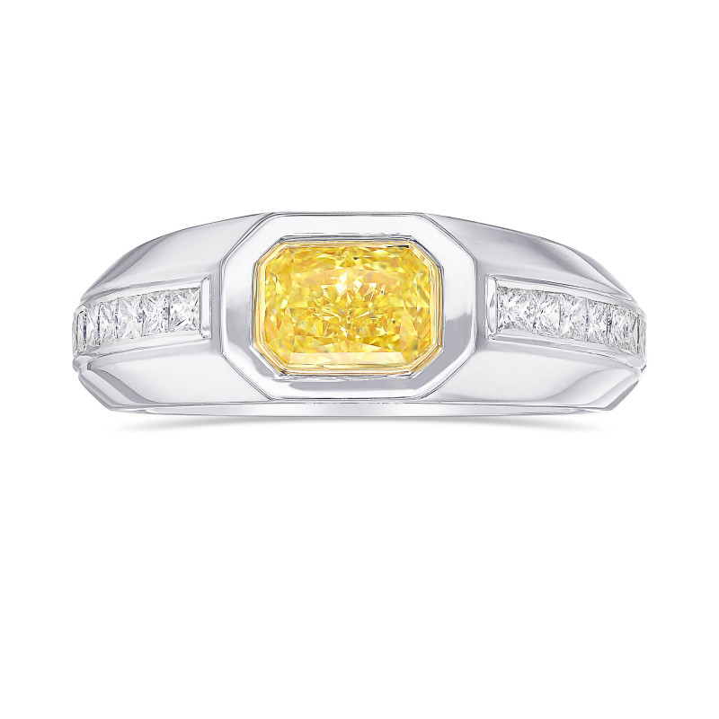 yellow diamond ring men