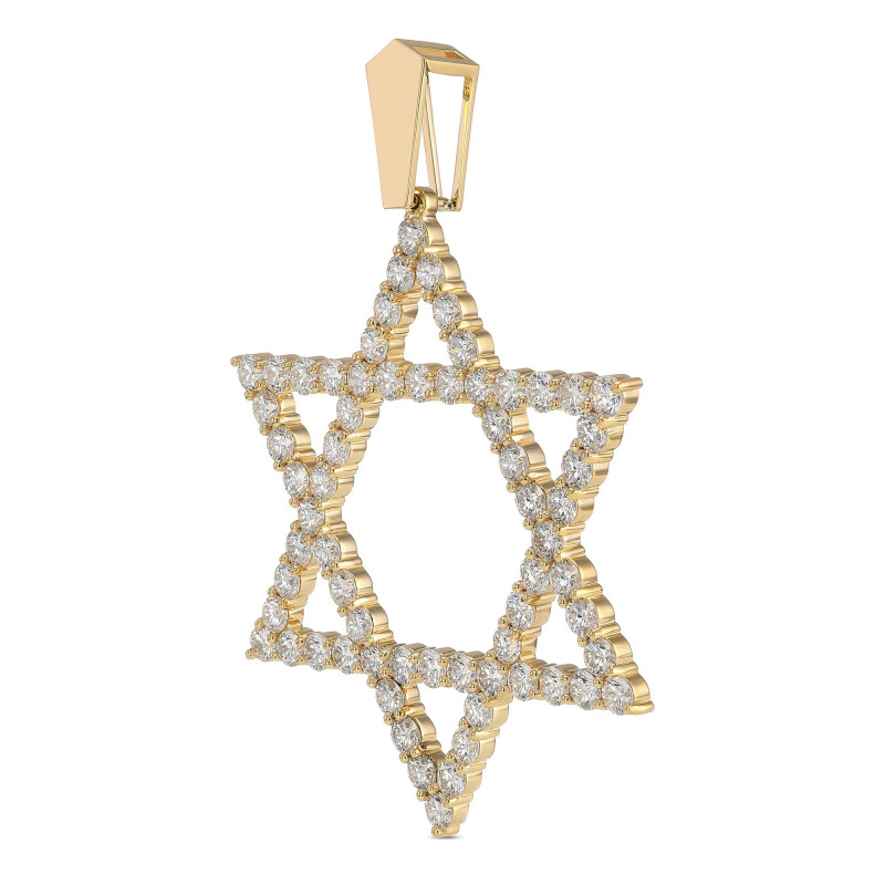 Star of David Diamond Pendant, SKU 479977 (9.55Ct TW)